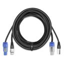 CX05-10 Audio Combi Cable Powerconnector B - XLR F / Powerconnector A - XLR M 10m