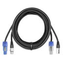 CX06-5 Light Combi Cable Powerconnector B - XLR M / Powerconnector A - XLR F 5m