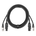 CX07-2 Combi Cable Powerconnector TR - XLR M / Powerconnector TR - XLR F 2m
