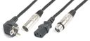 CX10-20 Light Combi Cable Schuko - XLR M / IEC F - XLR F 20m