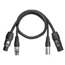 CX13-0.50 Combi Cable Powerconnector TR - XLR M / Powerconnector TR - XLR F 0.50m