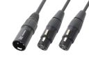 CX142 Y-Splitter XLR Cable 1 XLR male-2 XLR fem