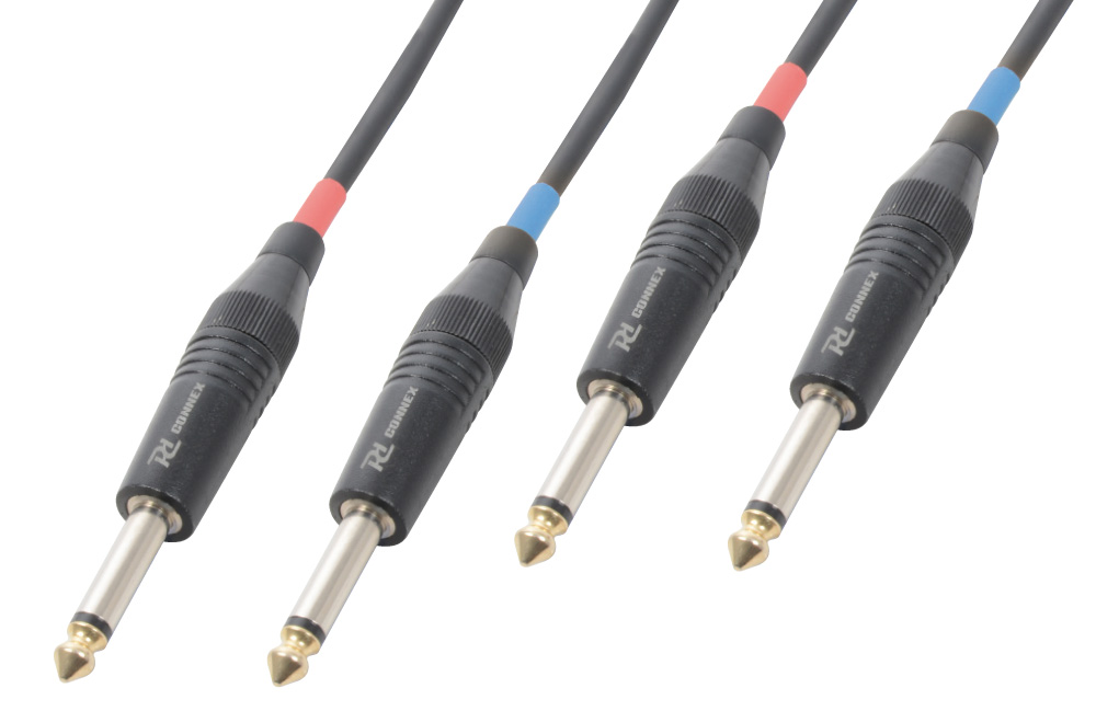 CX72 Cable 2x6.3Mono-2x6.3Mono Black