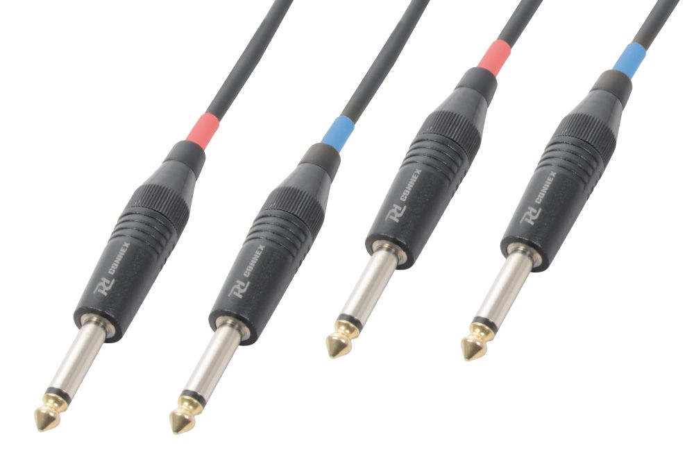 CX72 Cable 2x6.3Mono-2x6.3Mono  Black