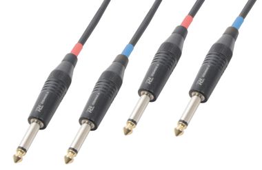 CX72 Cable 2x6.3Mono-2x6.3Mono  Black
