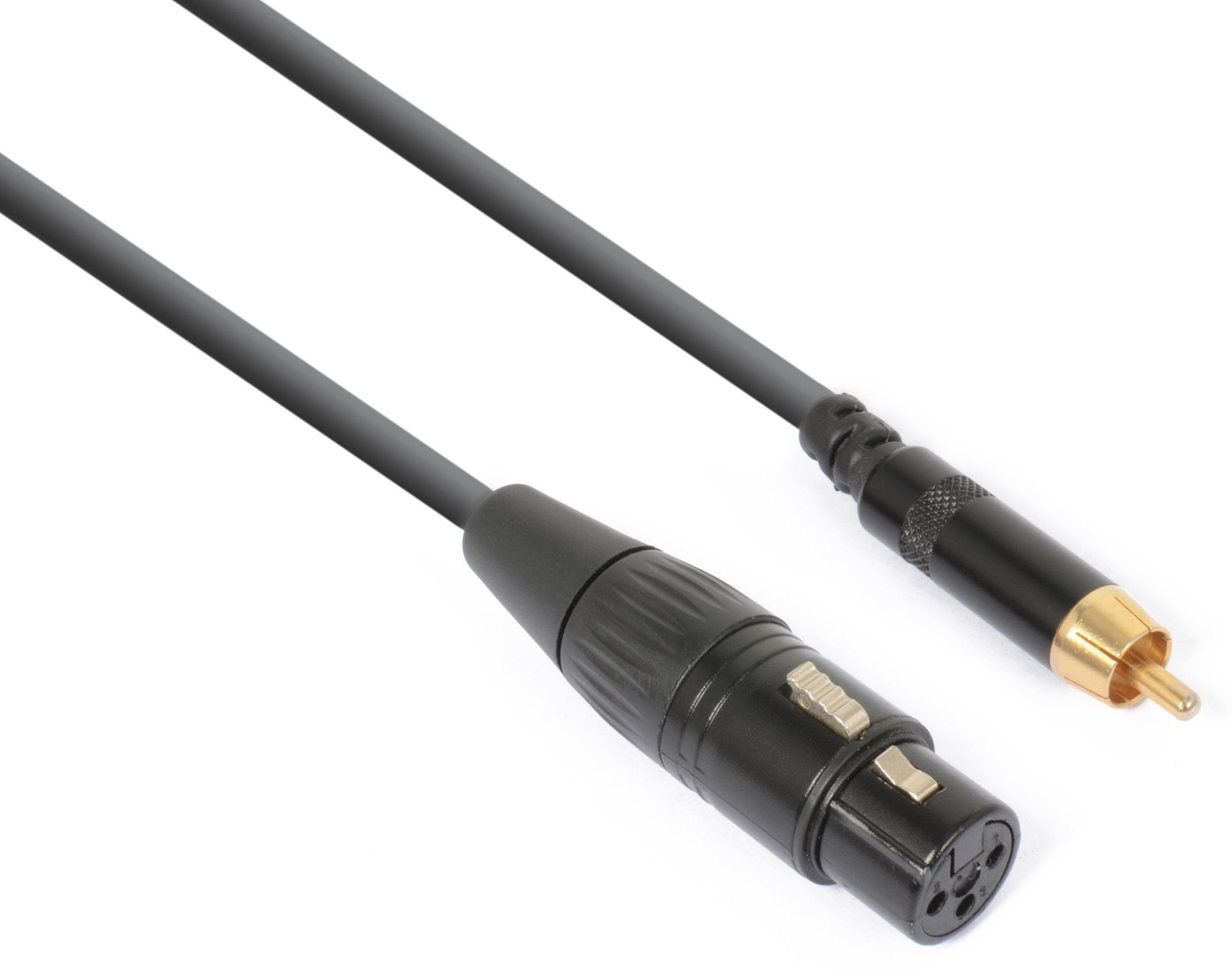 CX136 Cable converter XLR Female - RCA Male Black