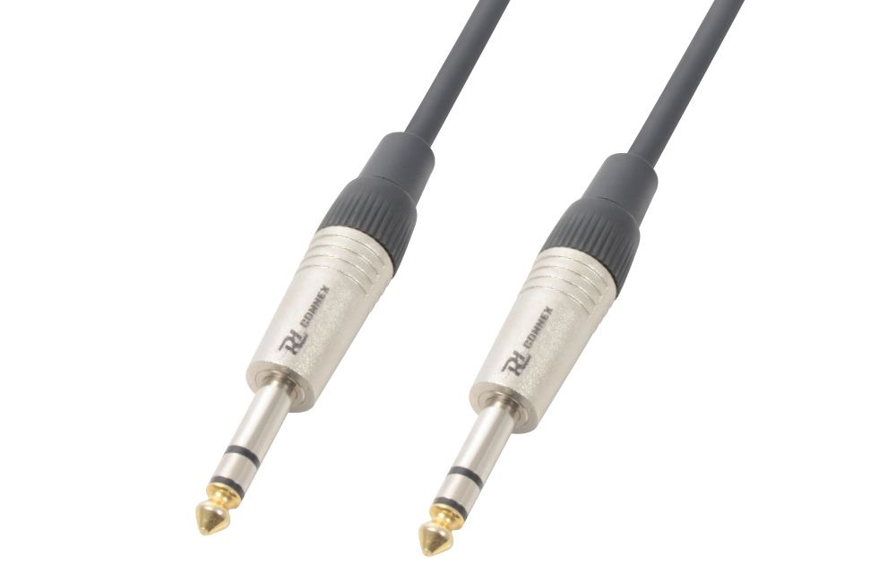 CX80 Cable 6.3 Stereo- 6.3 Stereo  Black