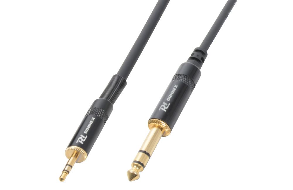 CX82 Cable 3.5 Stereo- 6.3 Stereo  Black