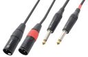 CX64-1 Cable 2xXLR Male-2x6.3 Mono 1.5m