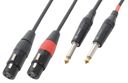 CX62-1 Cable 2xXLR Female-2x6.3 Mono 1.5m