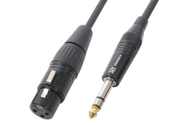 CX46 Cable XLRF/6.3mm Stereo  Black