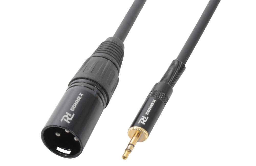CX47 Cable 3.5mm Stereo- XLR Male Black