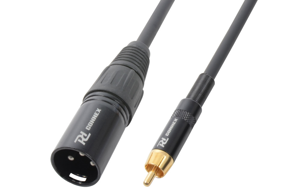 CX52 Cable XLR Male -RCA Male Black