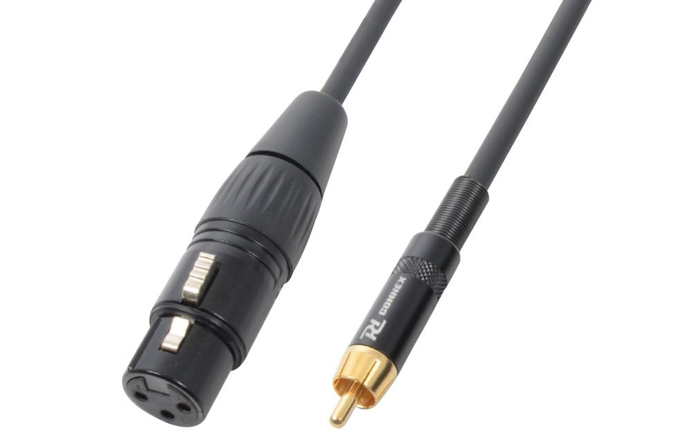 CX54 Cable XLR Female- RCA Male  Black