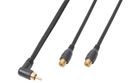CX143 Cable 1x RCA Male - 2x RCA Female 0,3M