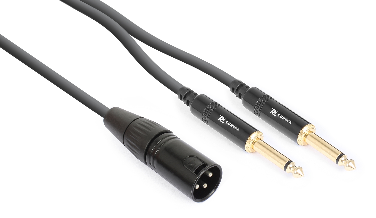CX56 Cable XLR Male - 2x 6.3 Mono  Black