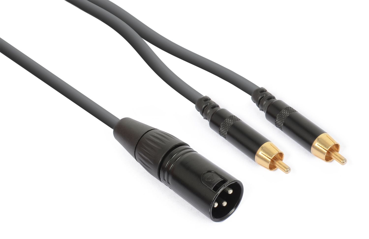 CX58 Cable XLR Male - 2x RCA Male  Black
