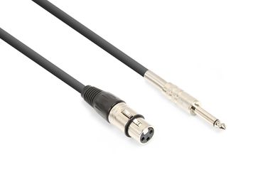 CX314 Cable XLR Female-6.3 Mono  Black