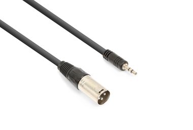 CX318 Cable XLR Male-3.5 Stereo  Black