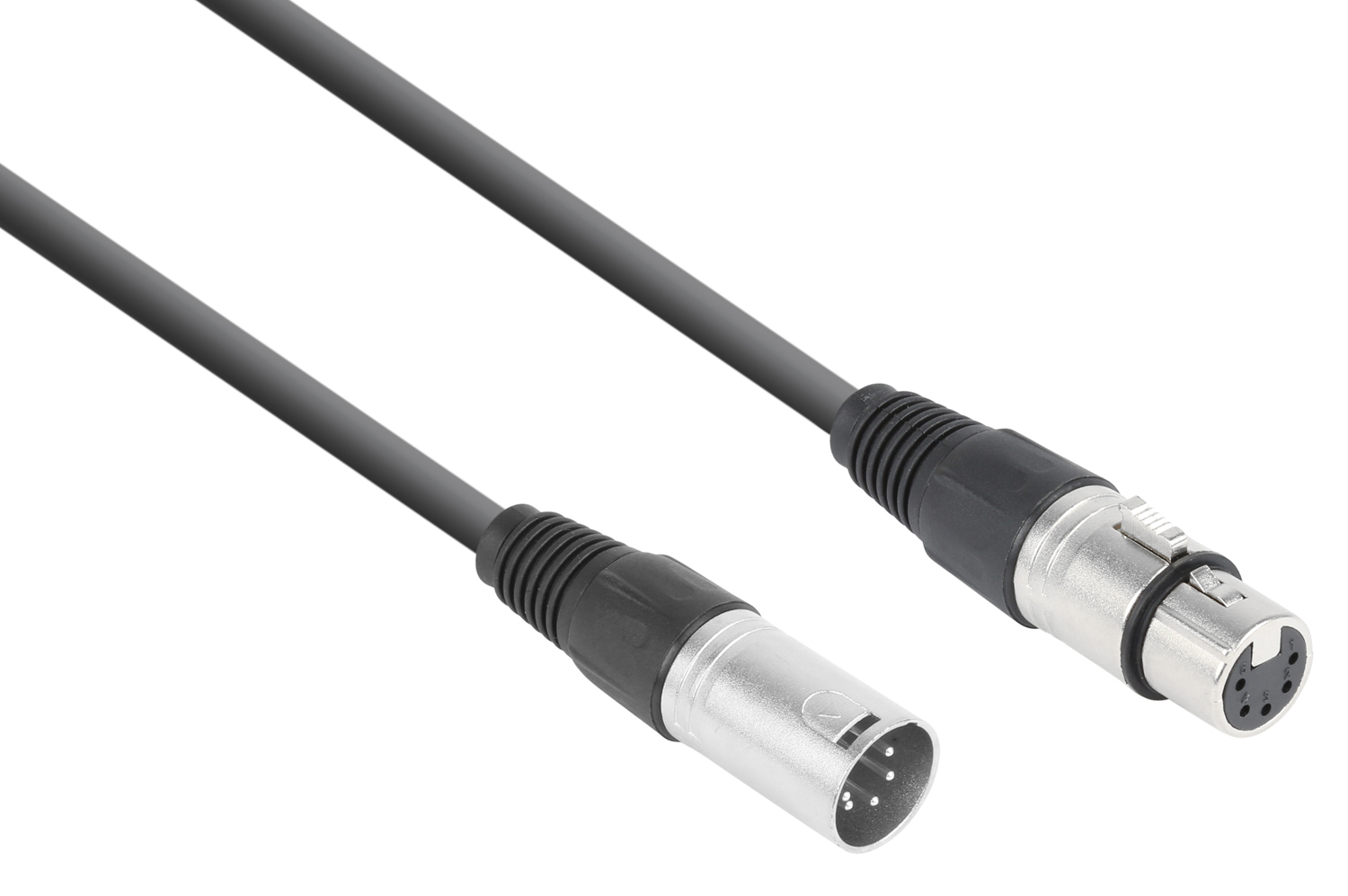 CX102 DMX Cable 5-PIN XLR Male-Female  Black