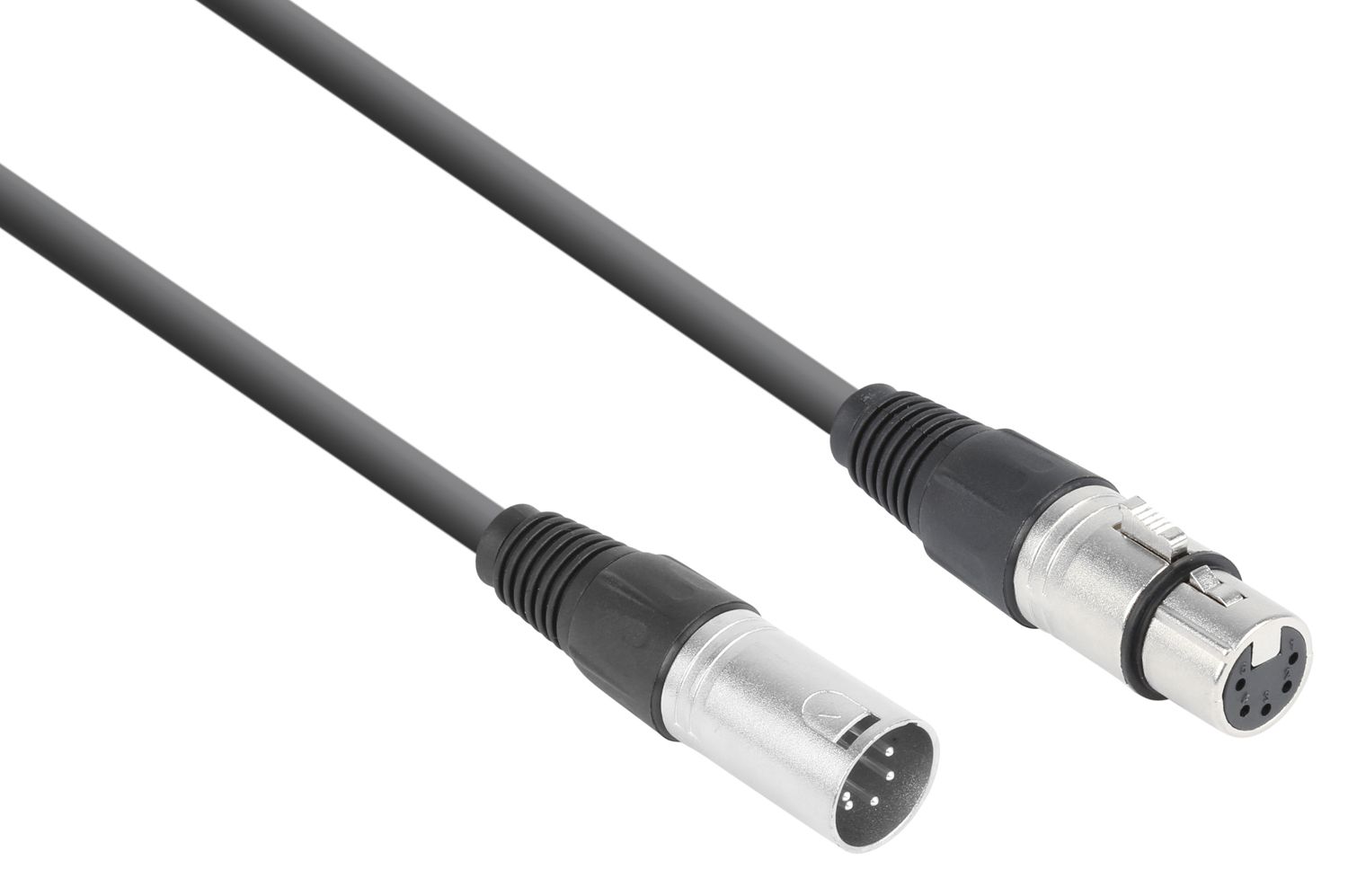 CX102 DMX Cable 5-PIN XLR Male-Female  Black