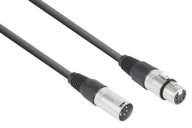 CX102 DMX Cable 5-PIN XLR Male-Female Black