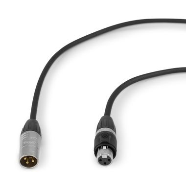 CX104 DMX IP65 XLR 3-pin Male-XLR Female Black