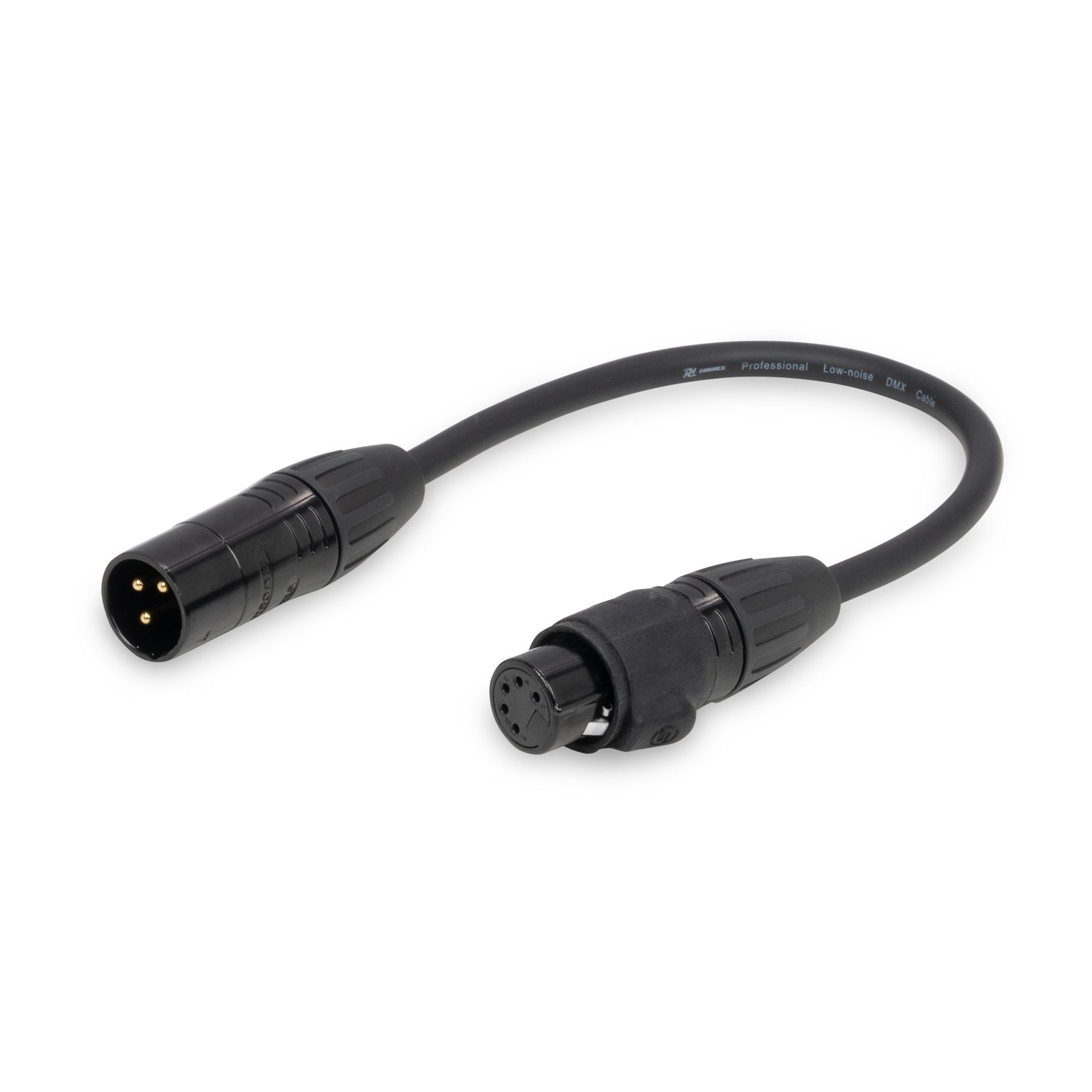CX106-IP65 Cable Converter DMX 3-pin Male - DMX 5-pin Female Adapter