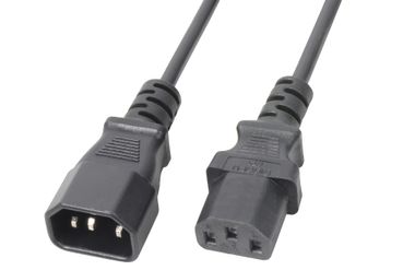 CX18 IEC Extension Cable Male - Female  Black