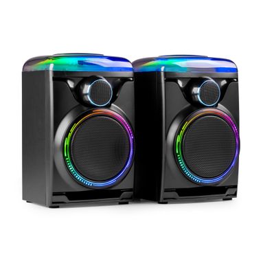 Track 2.0 Amplified Speaker Set with LED Black