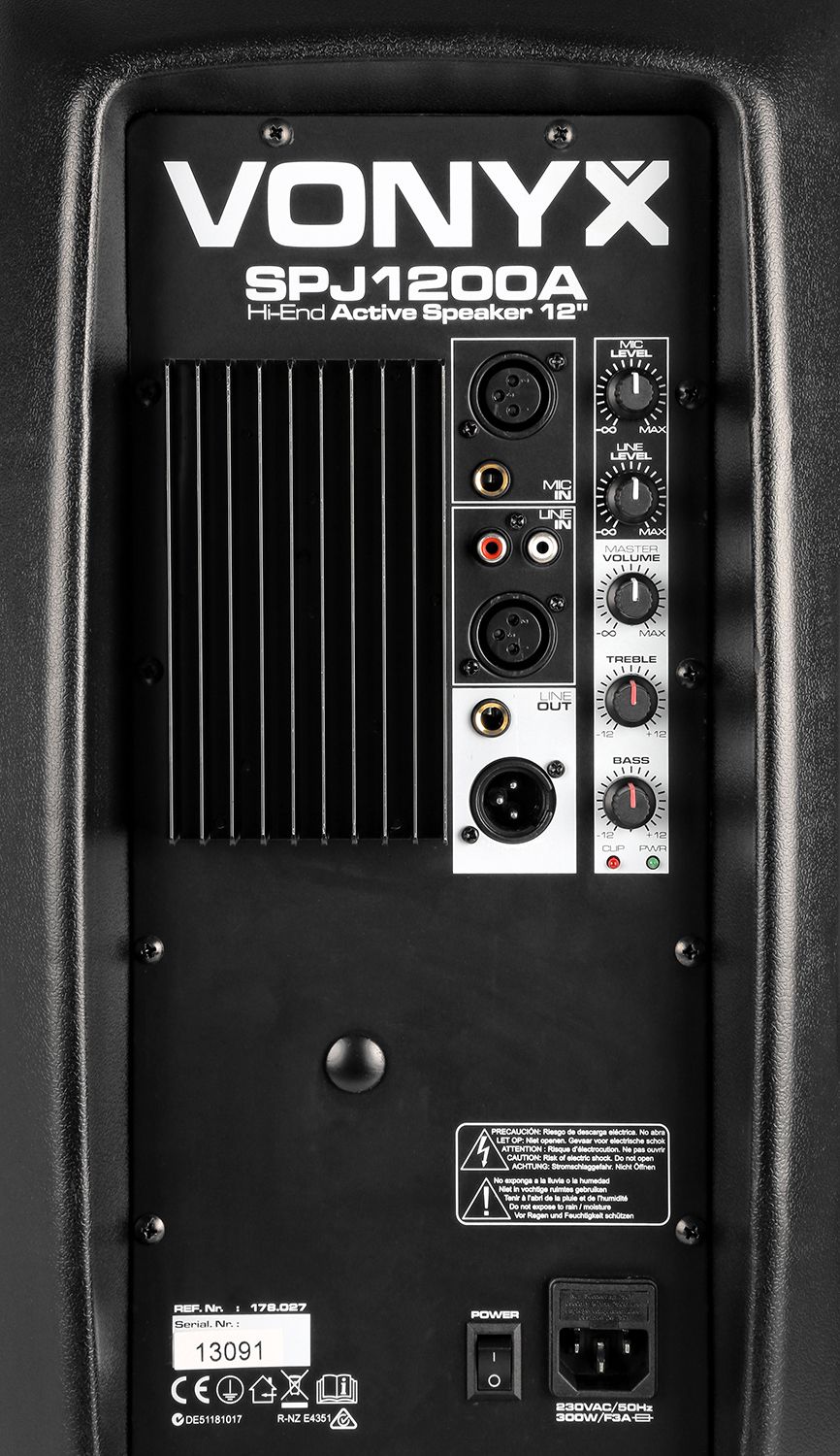 SPJ-1200A Hi-End Active Speaker 12" 600W