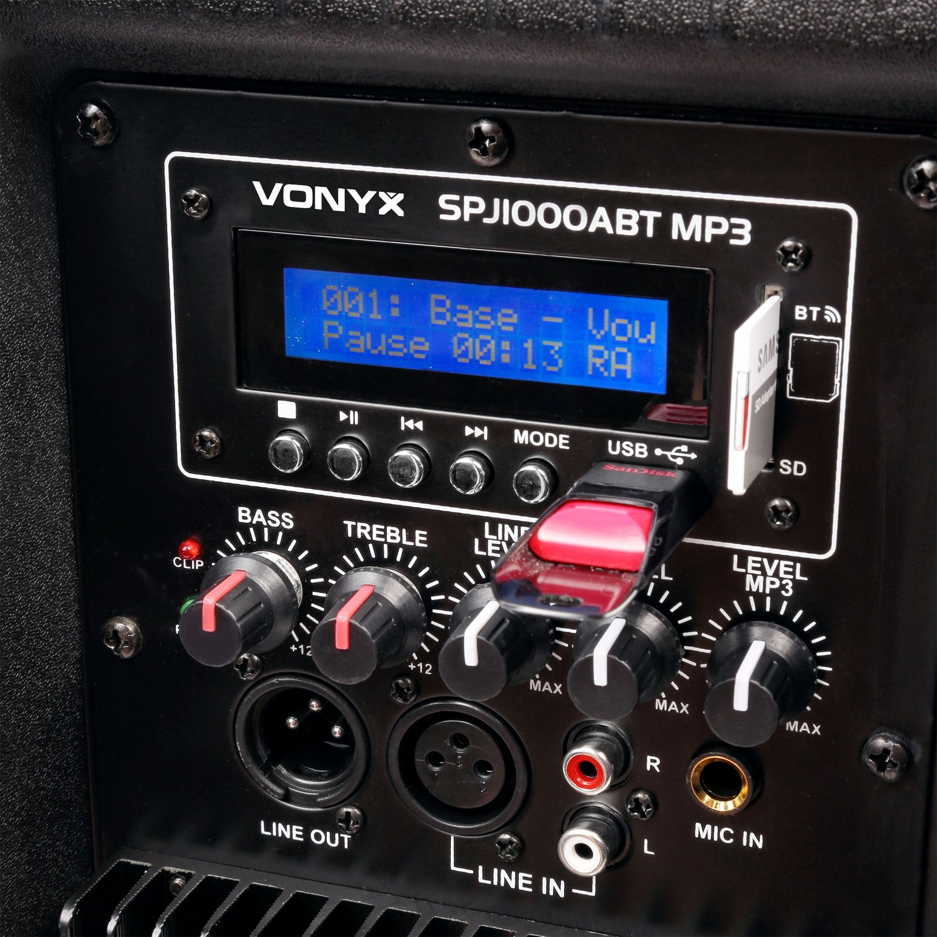 SPJ-1000ABT MP3 Hi-End Active Speaker 10''  400W