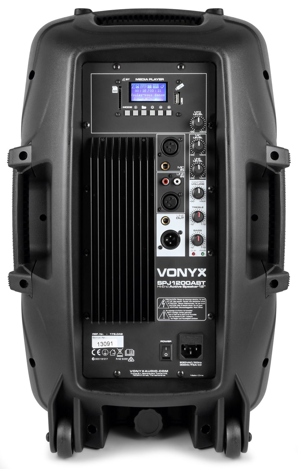 SPJ-1200ABT MP3 Hi-End BT Active Speaker 12" 600W