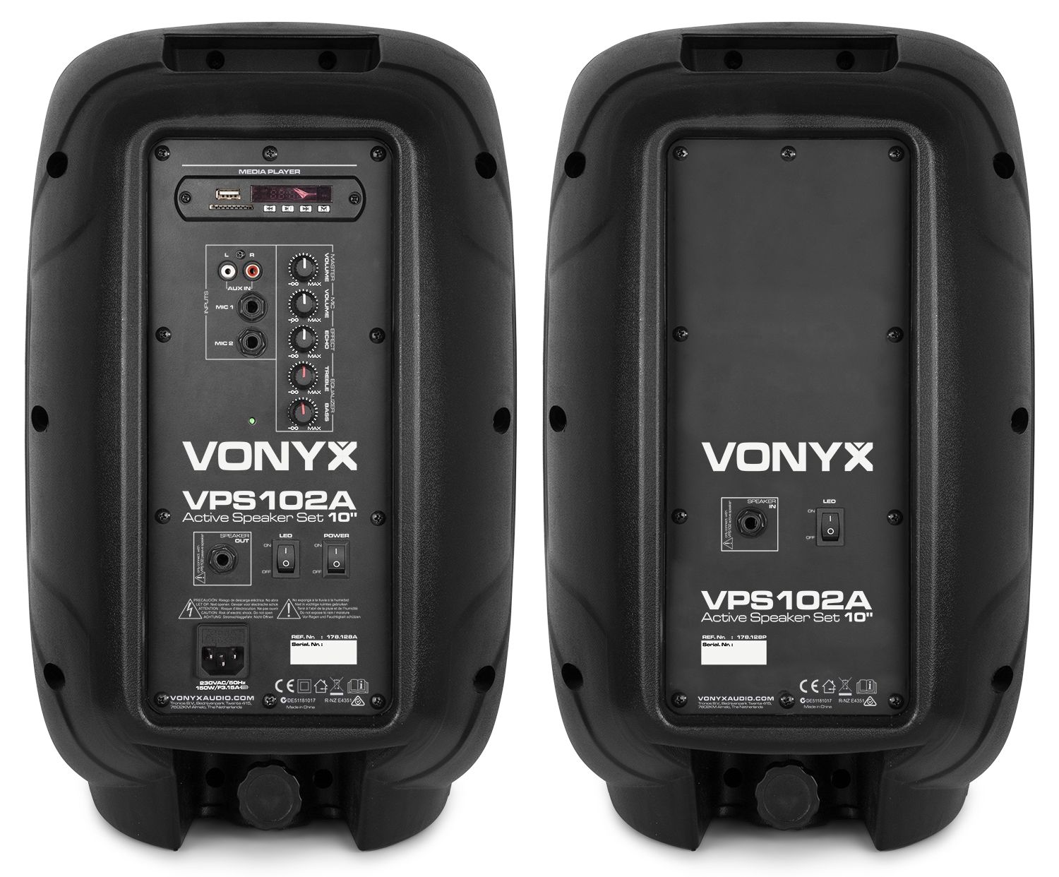 VPS102A Plug & Play 600W Speaker Set with Stands