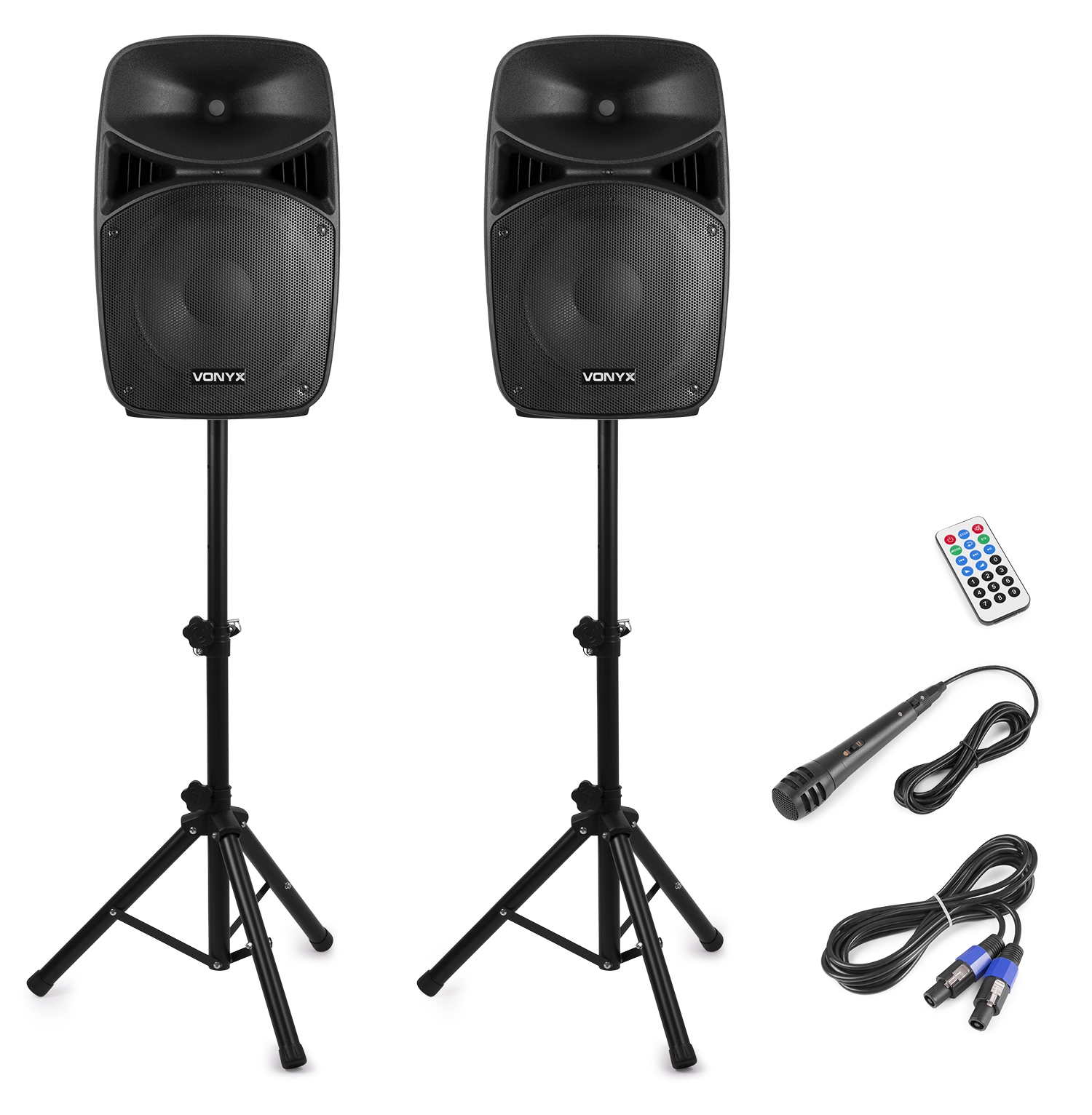 VPS152A Plug & Play 1000W Speaker Set with Stands