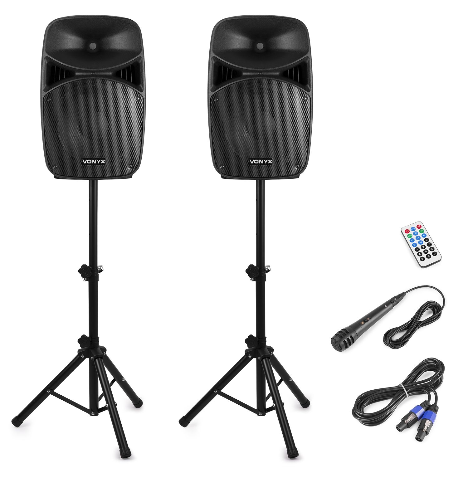 VPS152A Plug & Play 1000W Speaker Set with Stands