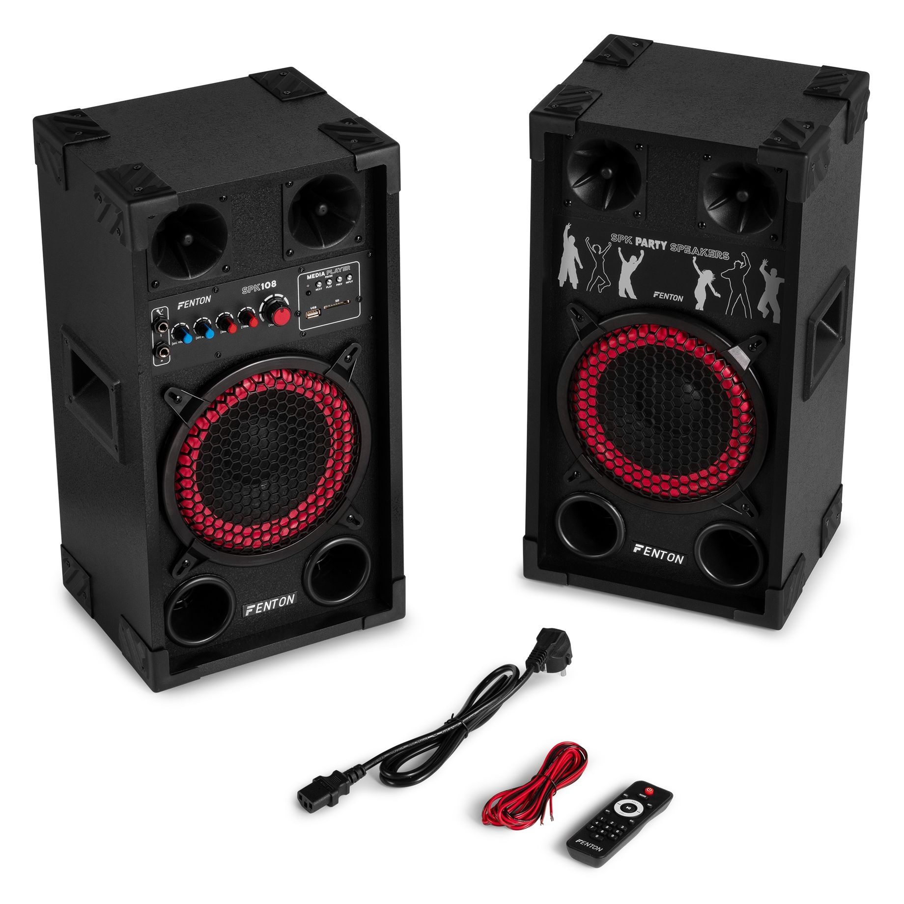 SPK-108 PA Active Speaker Set 8” BT
