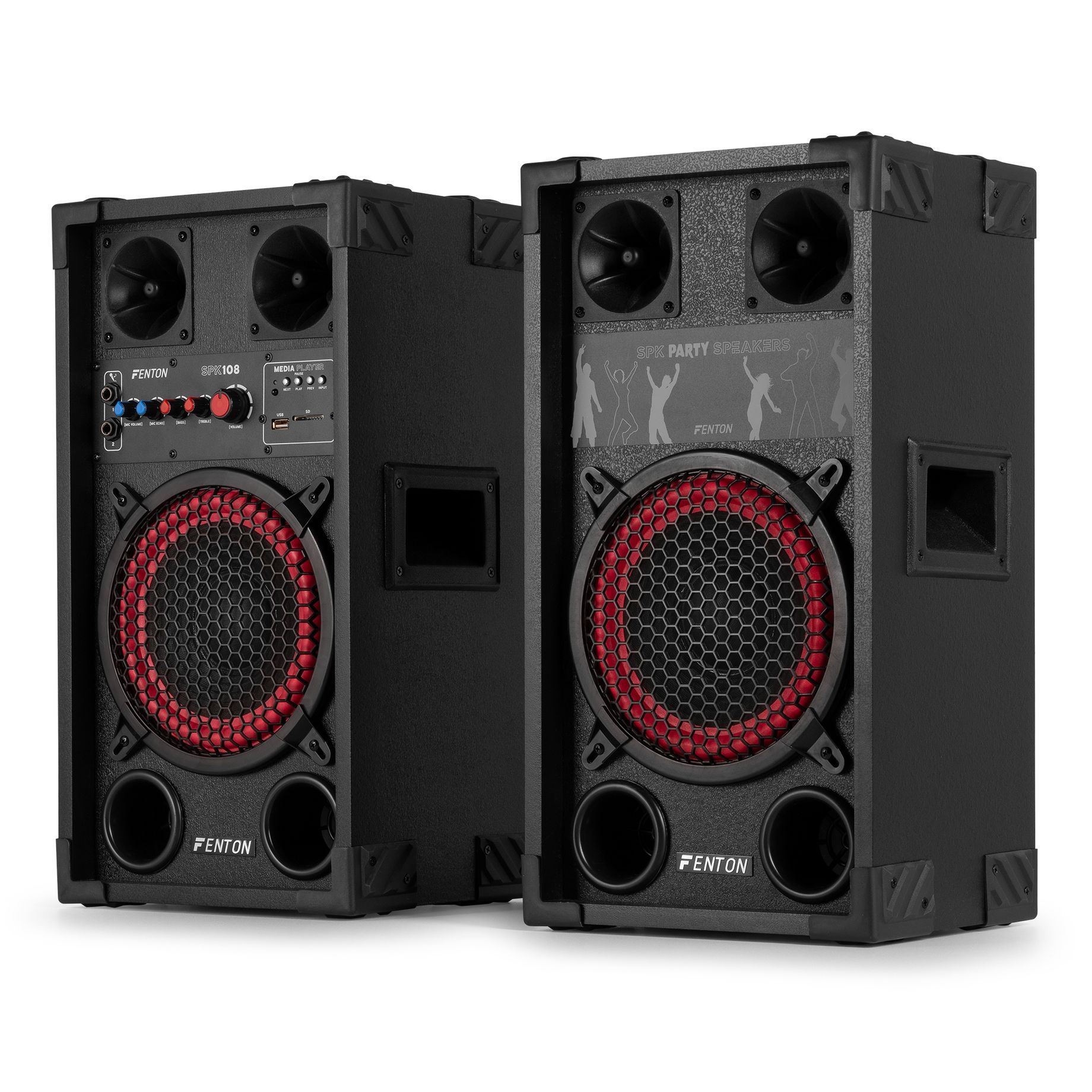 SPK-108 PA Active Speaker Set 8” BT