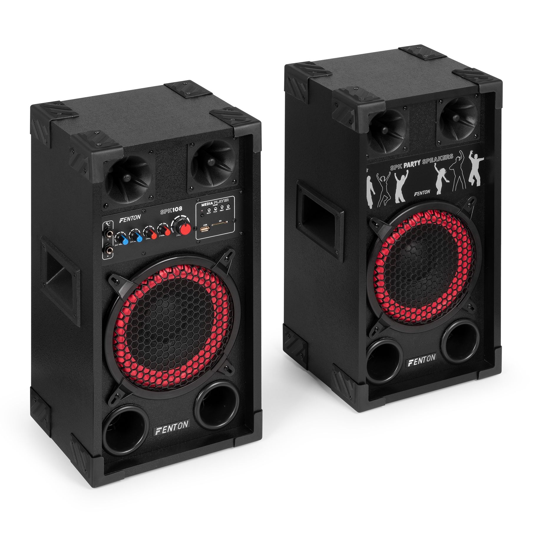 SPK-108 PA Active Speaker Set 8” BT