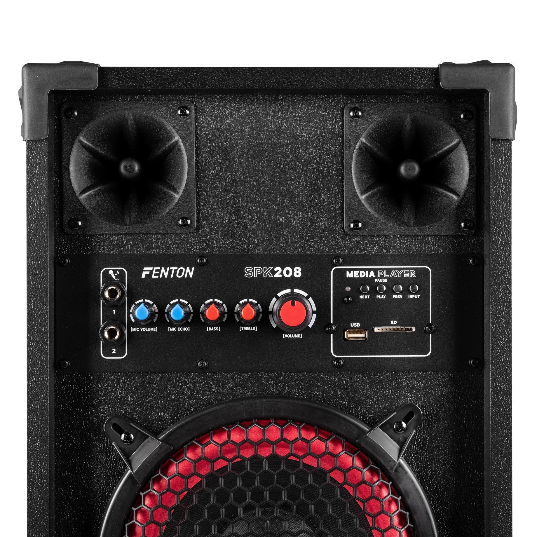 SPK-208 PA Active Speaker Set 2 x  8” BT