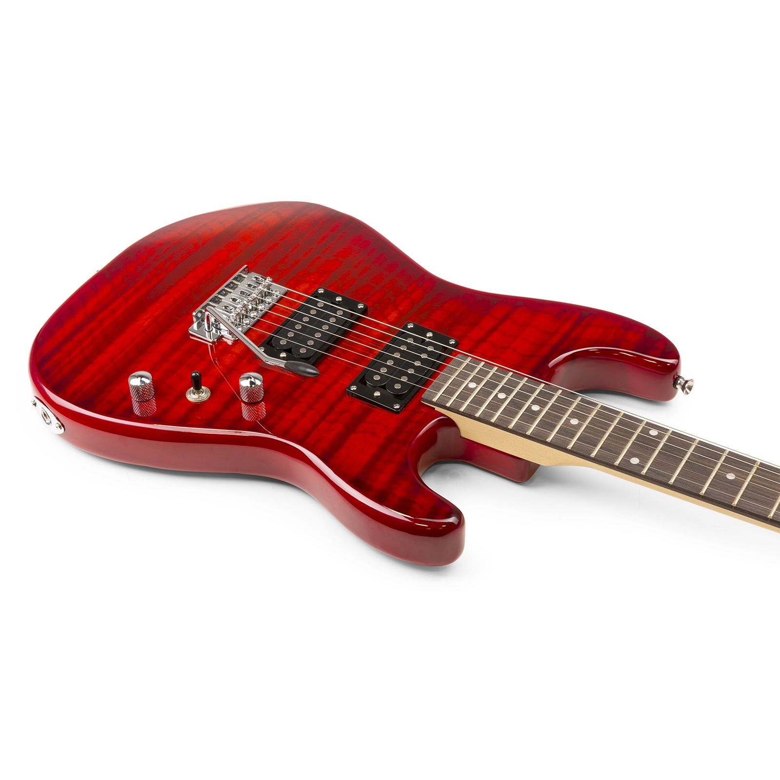 GigKit Electric Guitar Pack Quilted Style Dark Red