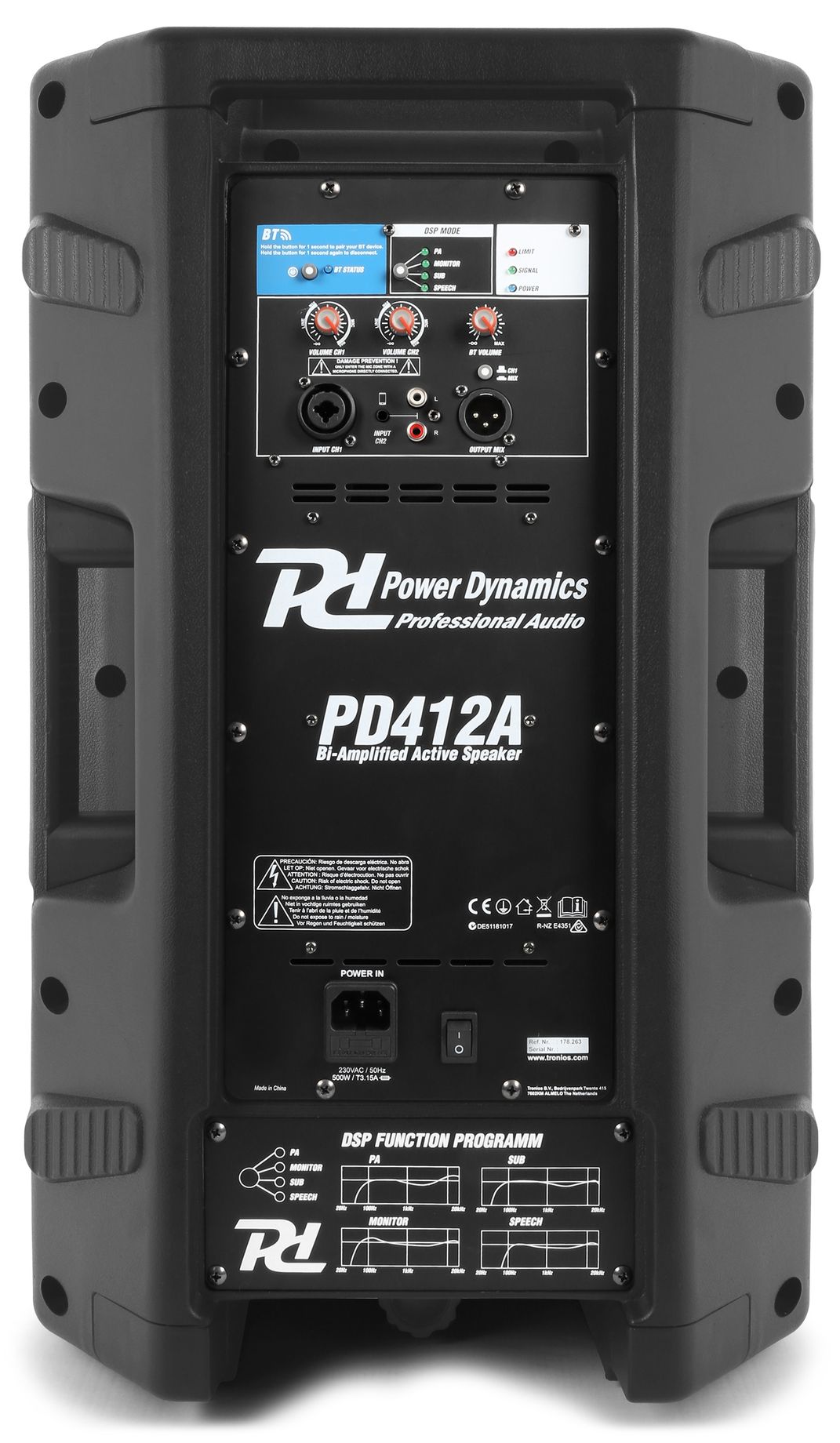 PD412A Bi-amplified Active Speaker 12" 1400W