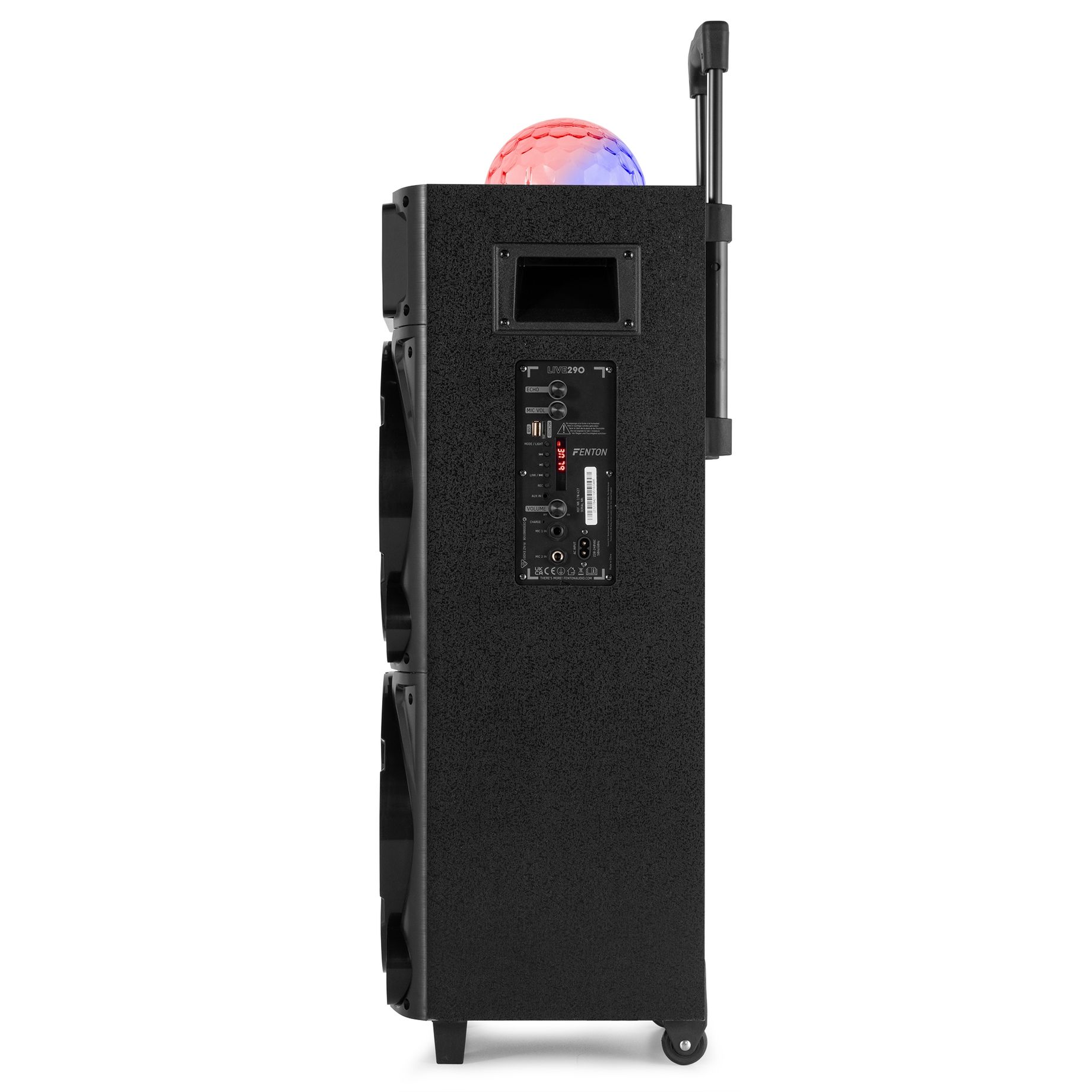 LIVE290 Karaoke Station with Light Show 2x 8”