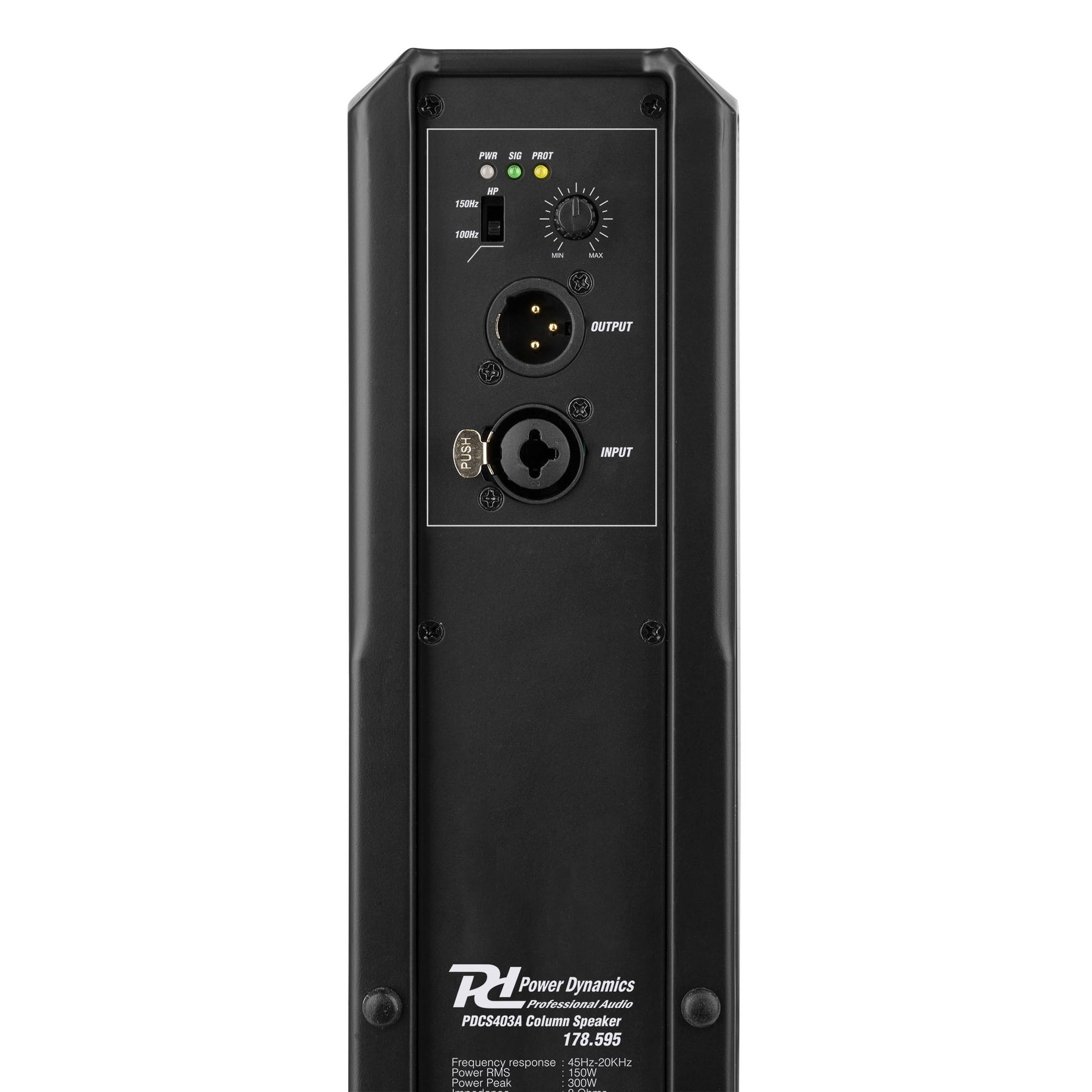 PDCS403A Column Active Speaker Black