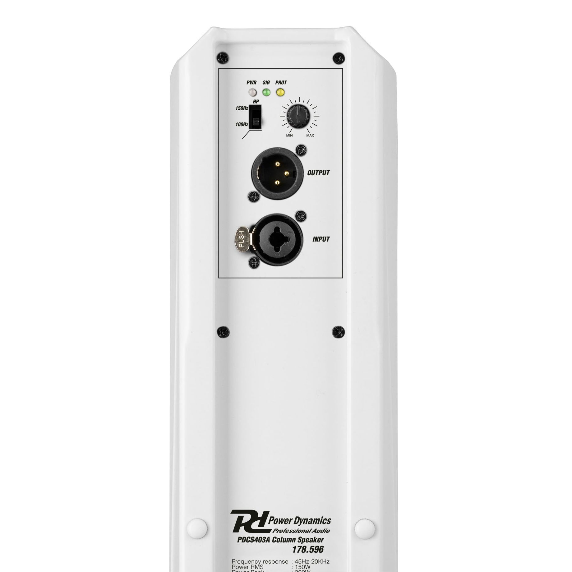PDCS403A Column Active Speaker White