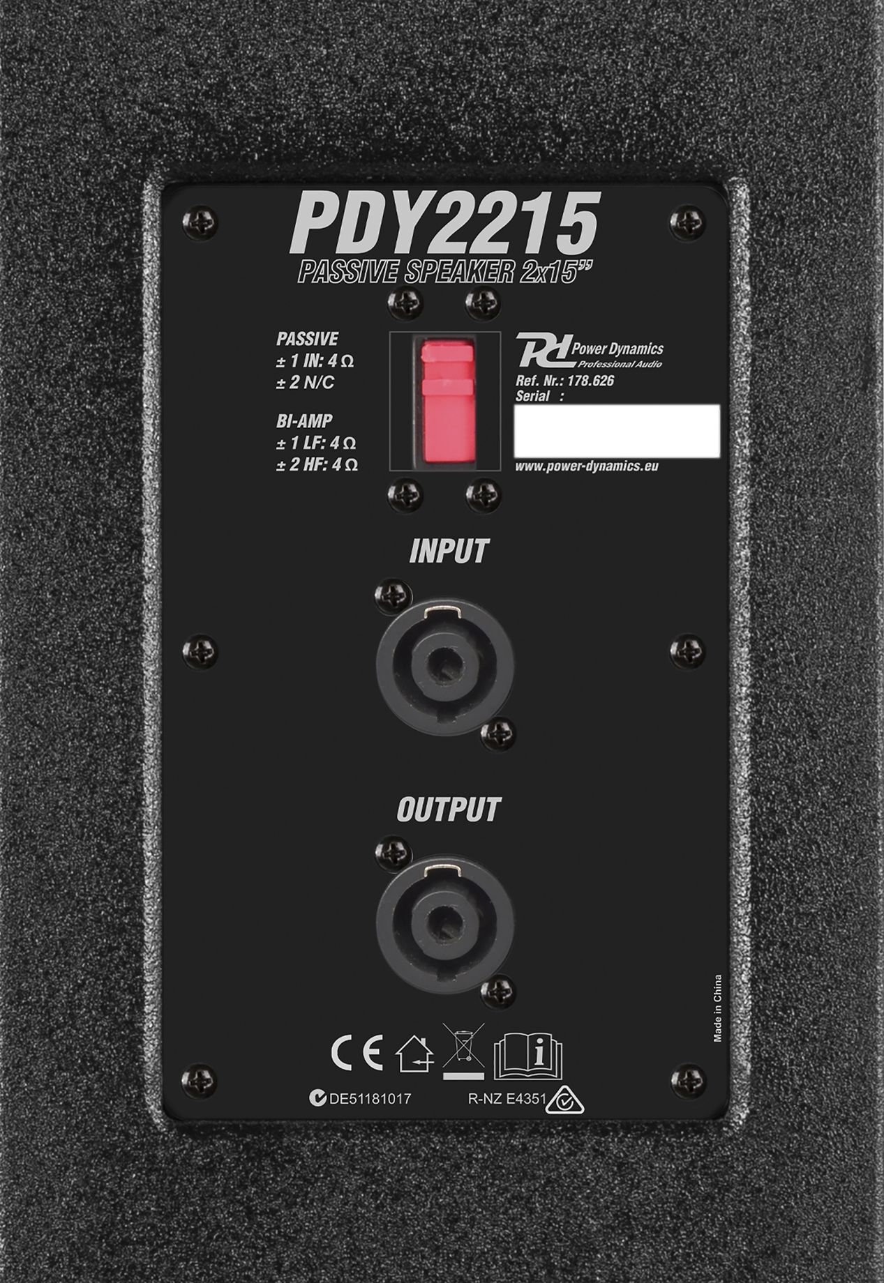 PDY2215 Passive Speaker 2x 15” 1600W