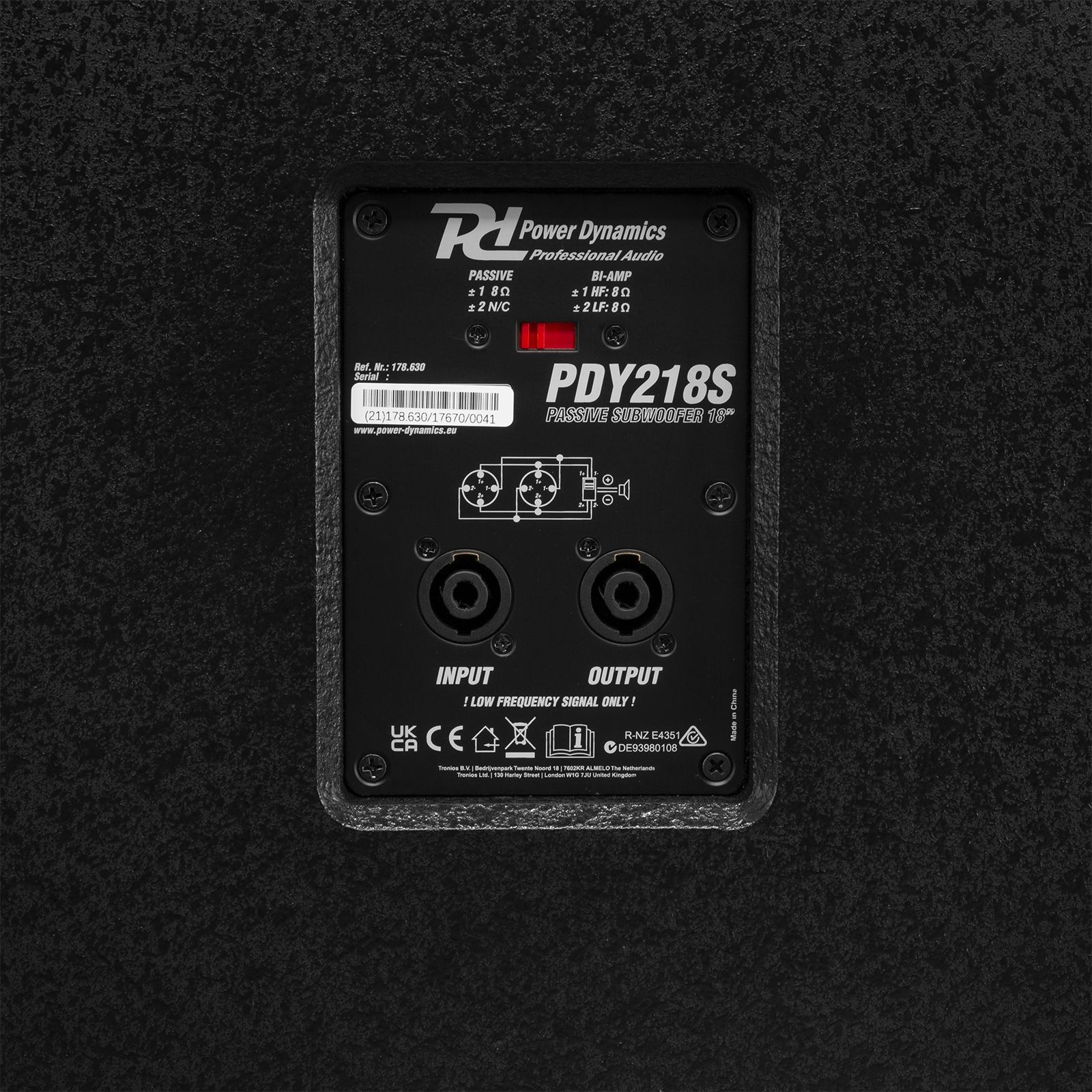 PDY218S Passive Subwoofer 18” 1000W