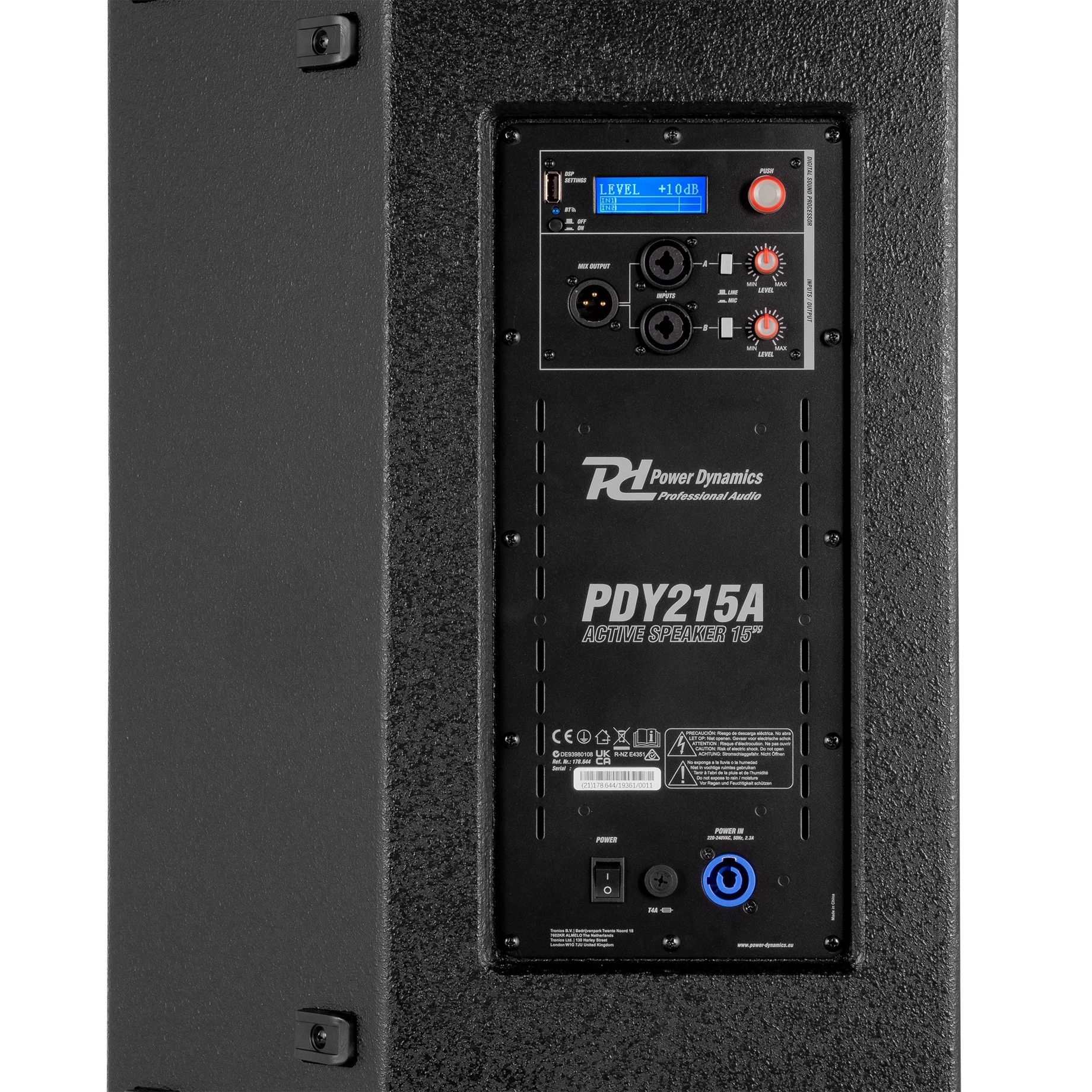 PDY215A Active Speaker 15” 800W DSP/BT
