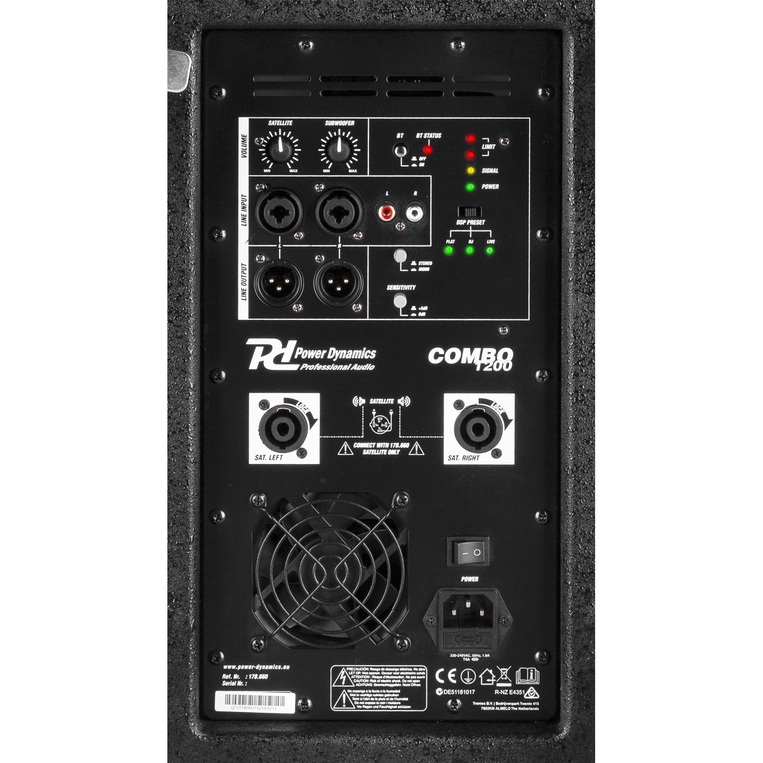 PD Combo 1200 12” Subwoofer + 2x 6,5” tops