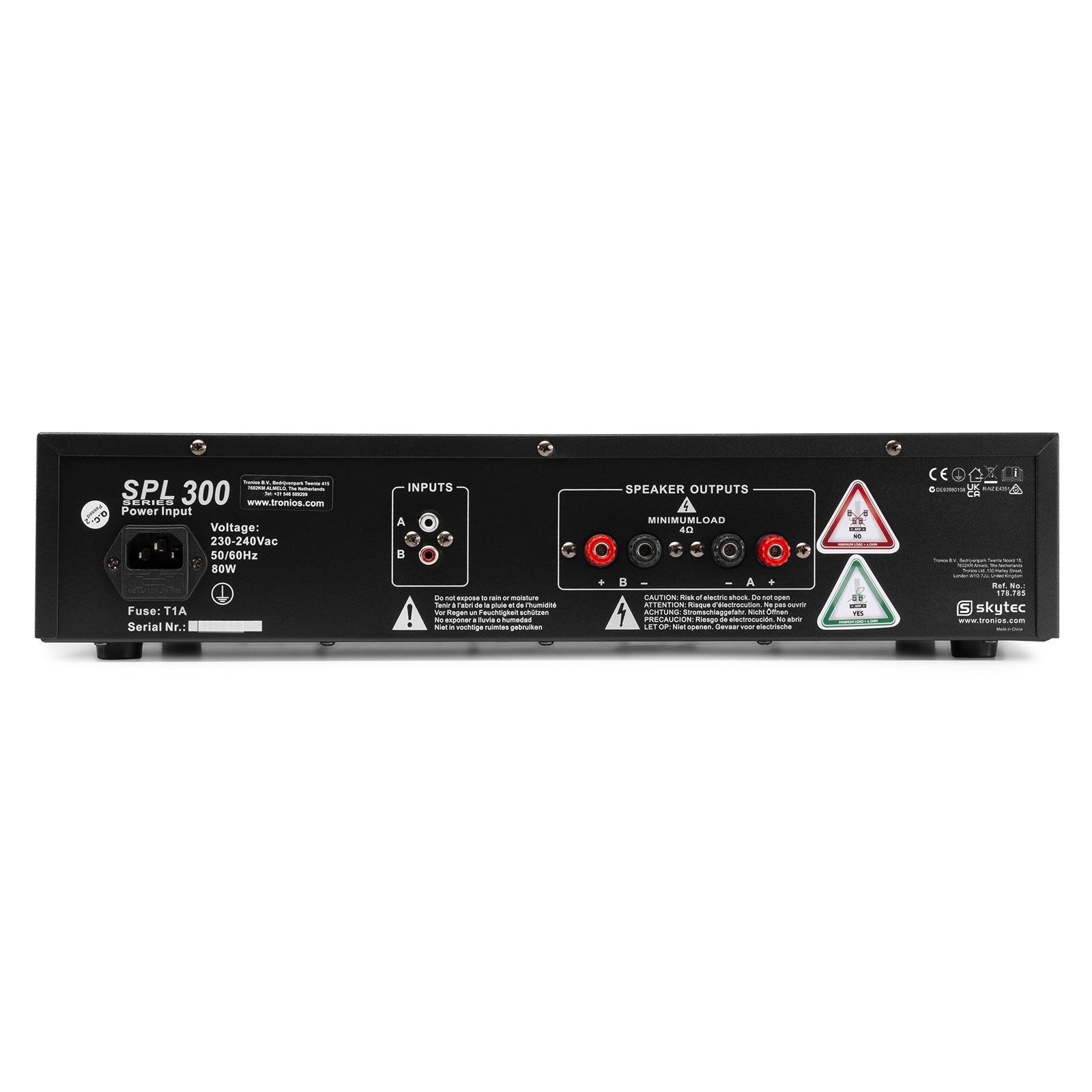 SPL 300 Amplifier 2x 150W Black